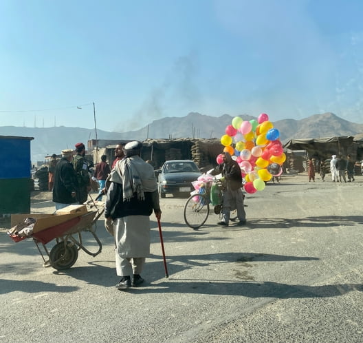 Straßenszene in Afghanistan